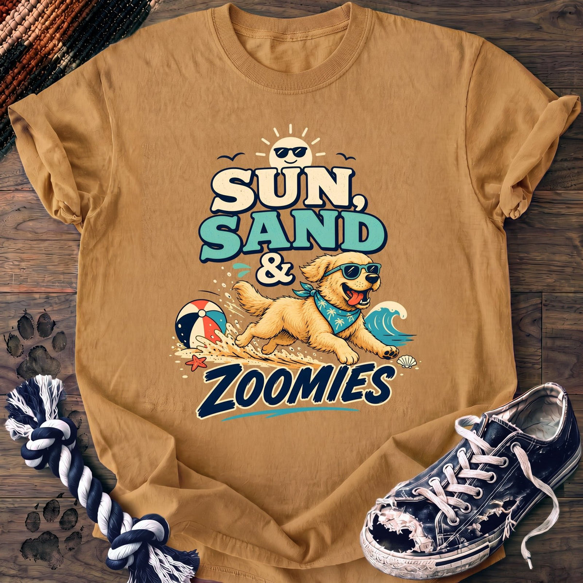 Sun Sand & Zoomies - Golden Retriever - PAWSSION CLUB