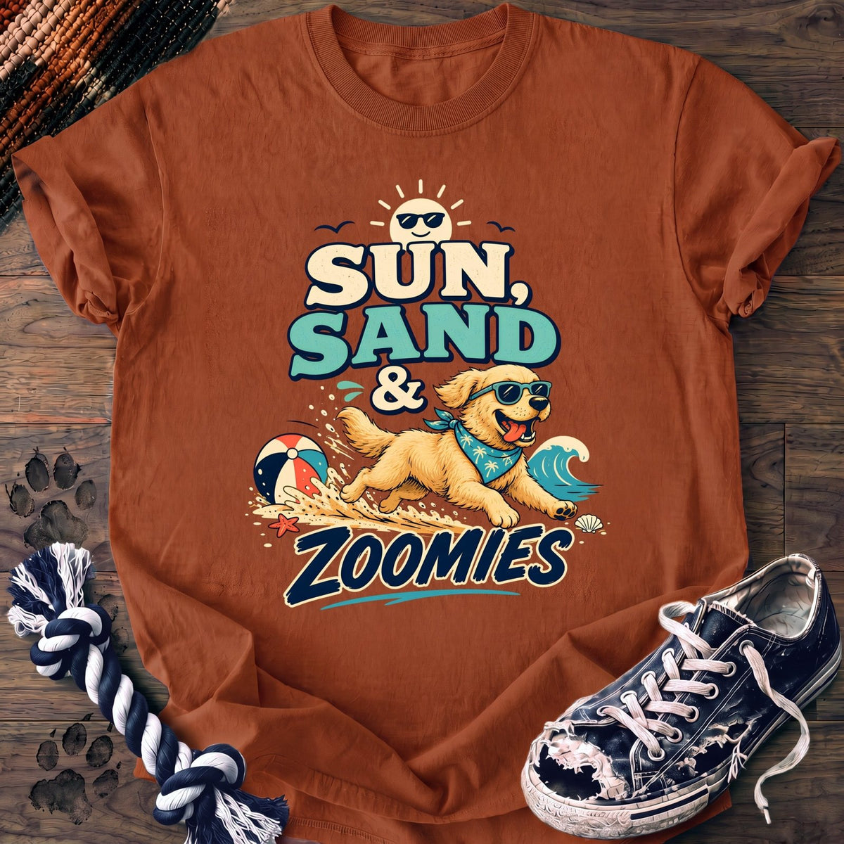 Sun Sand & Zoomies - Golden Retriever - PAWSSION CLUB