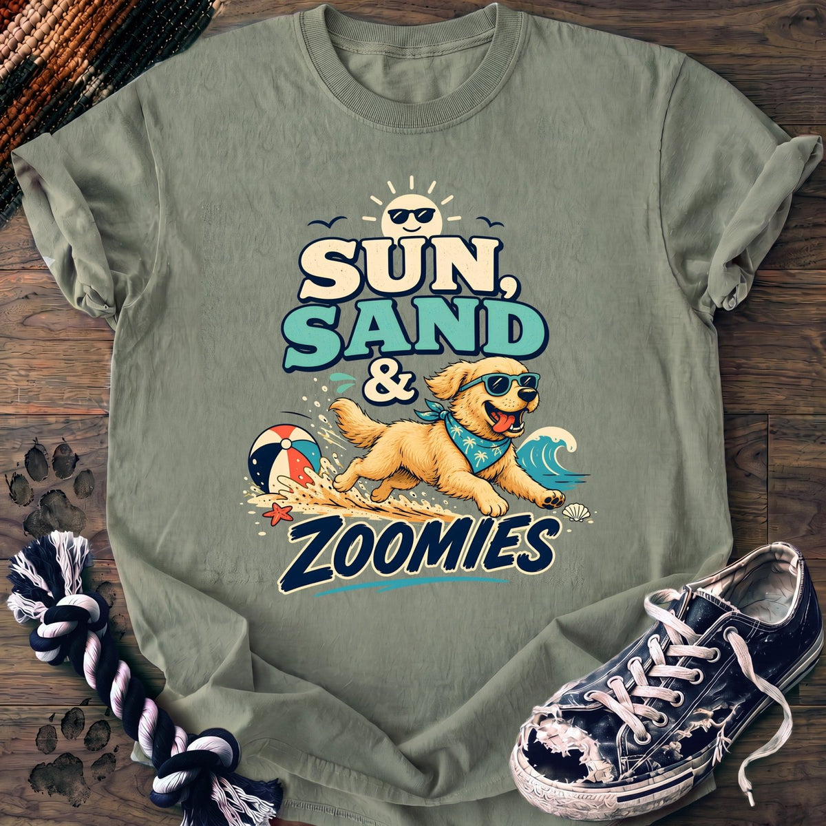 Sun Sand & Zoomies - Golden Retriever - PAWSSION CLUB