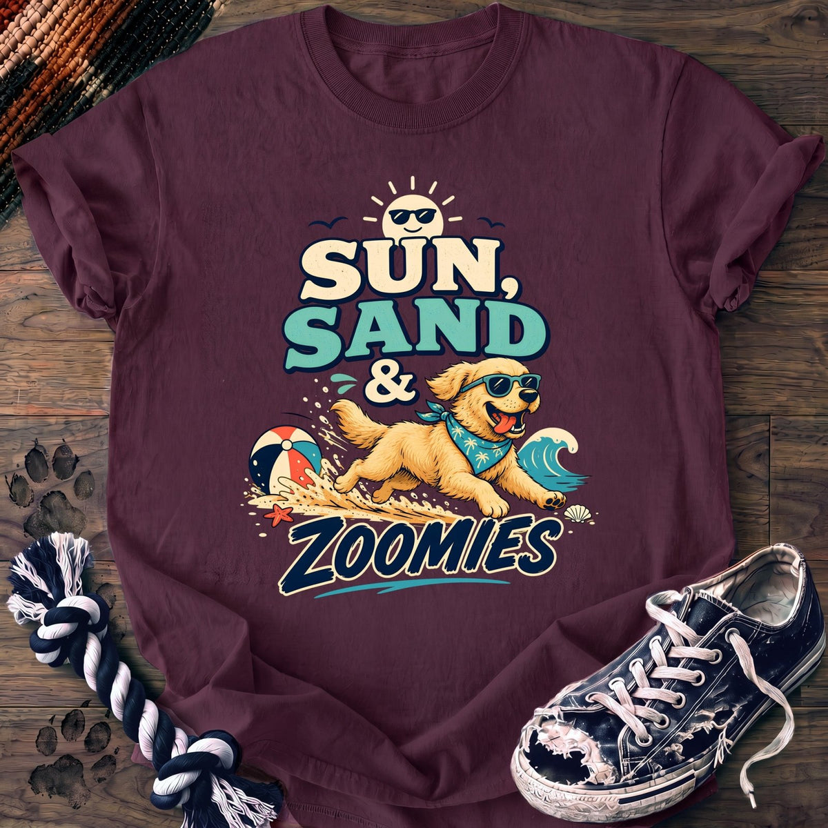 Sun Sand & Zoomies - Golden Retriever - PAWSSION CLUB