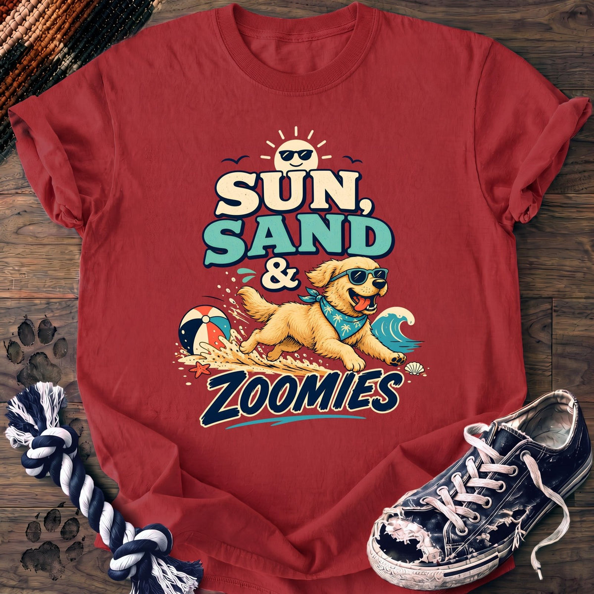 Sun Sand & Zoomies - Golden Retriever - PAWSSION CLUB
