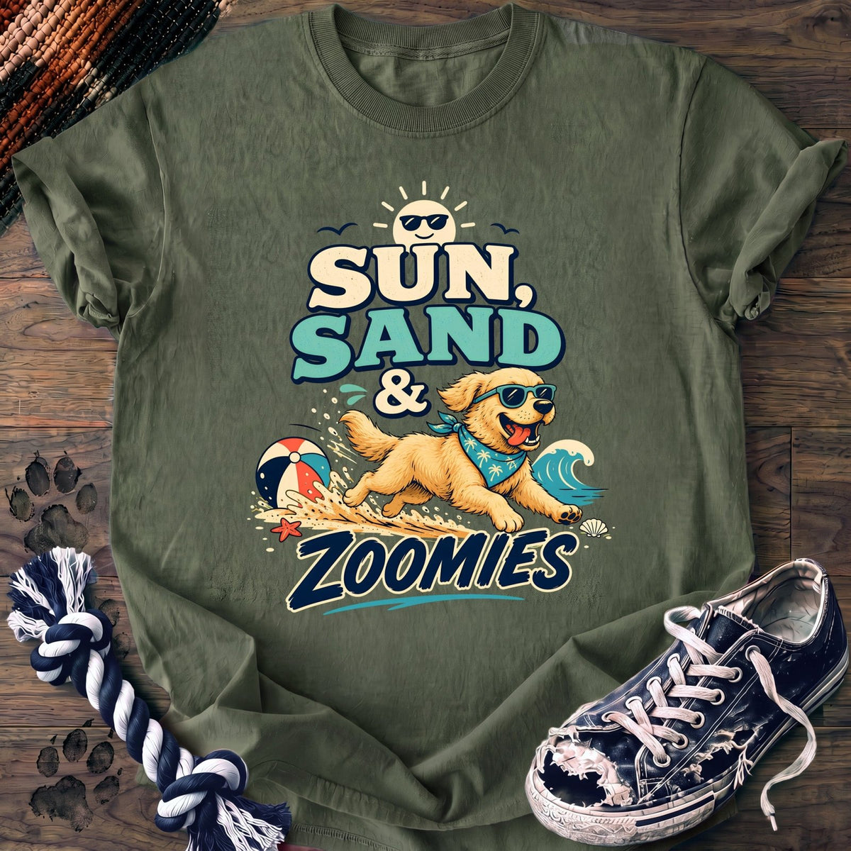 Sun Sand & Zoomies - Golden Retriever - PAWSSION CLUB