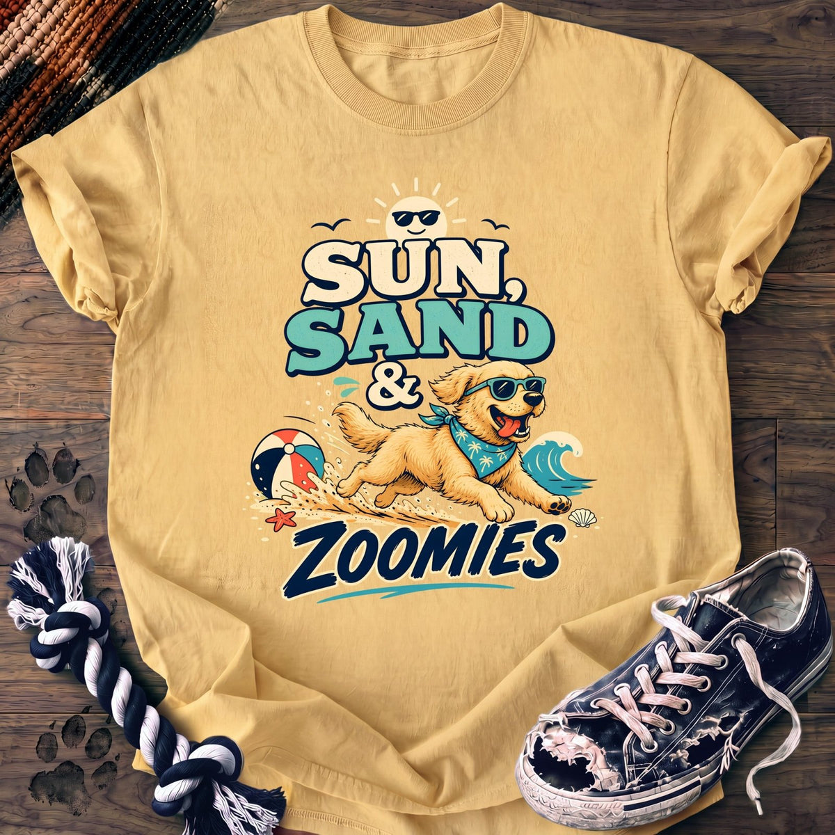 Sun Sand & Zoomies - Golden Retriever - PAWSSION CLUB