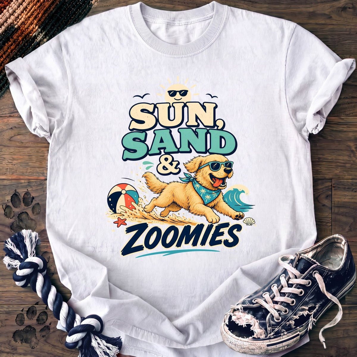 Sun Sand & Zoomies - Golden Retriever - PAWSSION CLUB