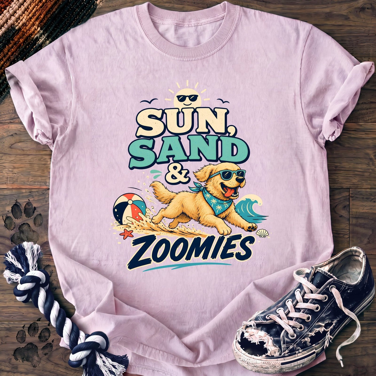 Sun Sand & Zoomies - Golden Retriever - PAWSSION CLUB