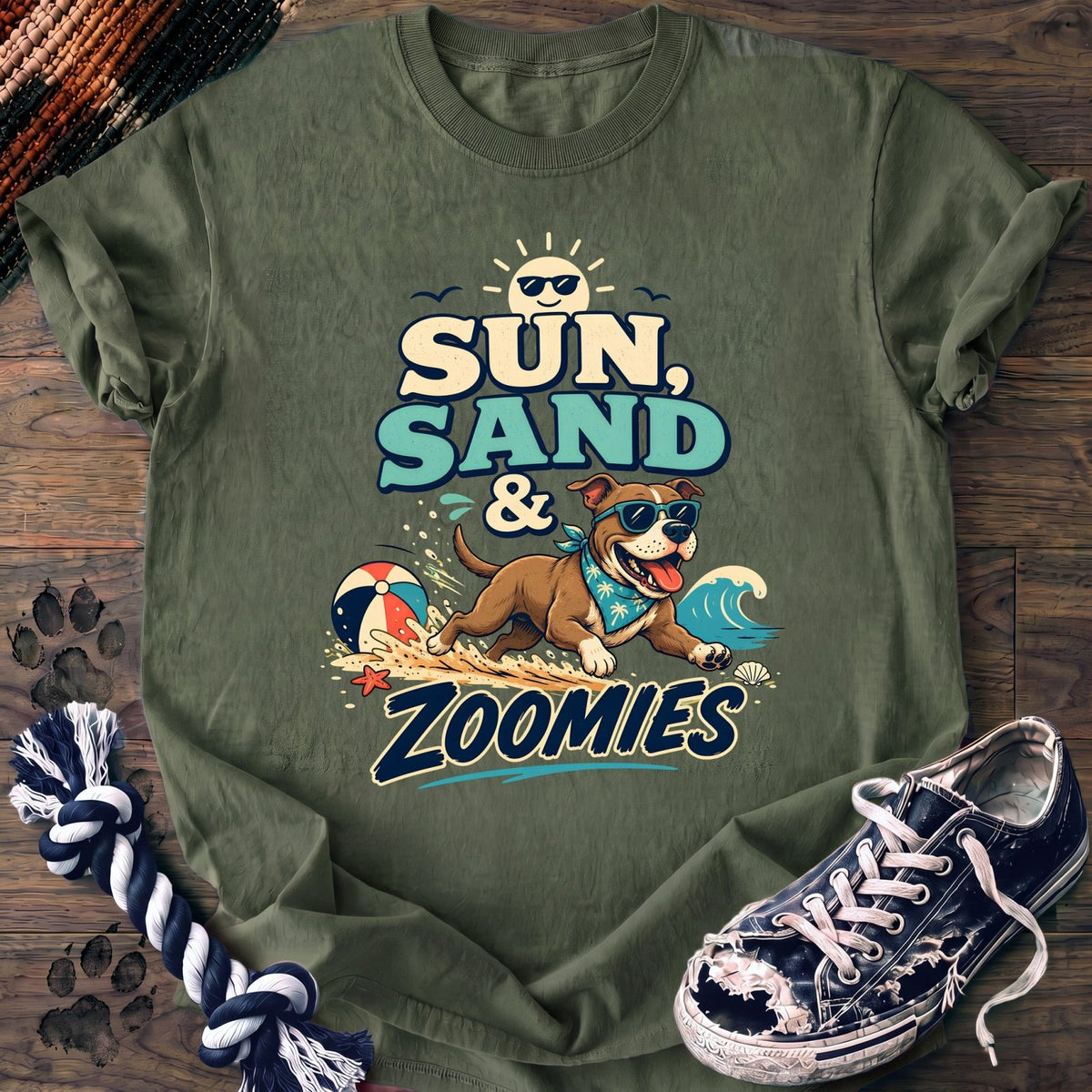 Sun Sand & Zoomies - Pitbull - PAWSSION CLUB