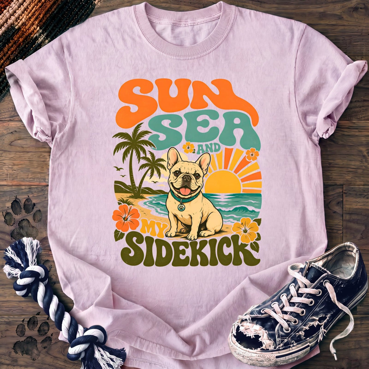 Sun Sea And My Sidekick - French Bulldog - PAWSSION CLUB