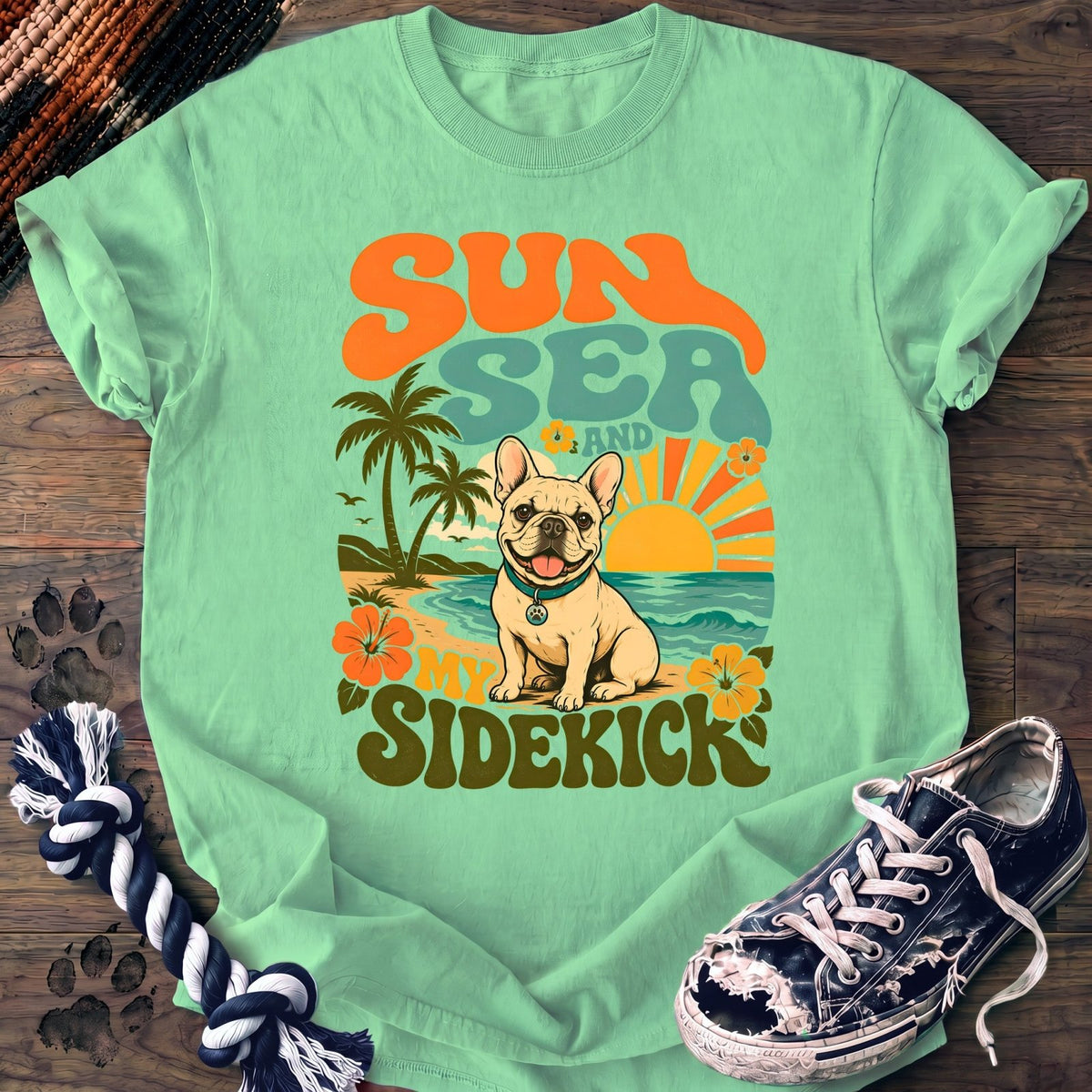 Sun Sea And My Sidekick - French Bulldog - PAWSSION CLUB