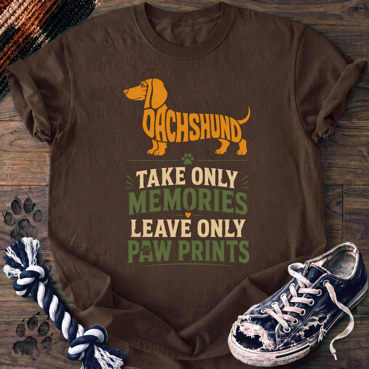 Take OnñY Memories Leave Only Paw Prints - Dachshund - PAWSSION CLUB