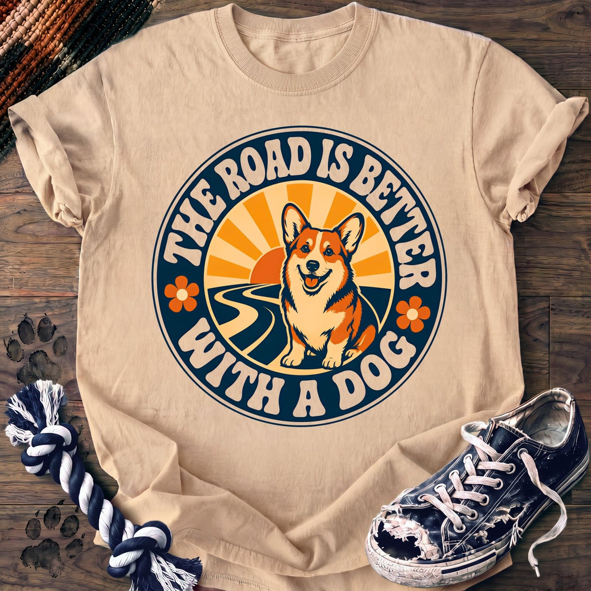 The Road Is Better With A Dog - Corgi - PAWSSION CLUB
