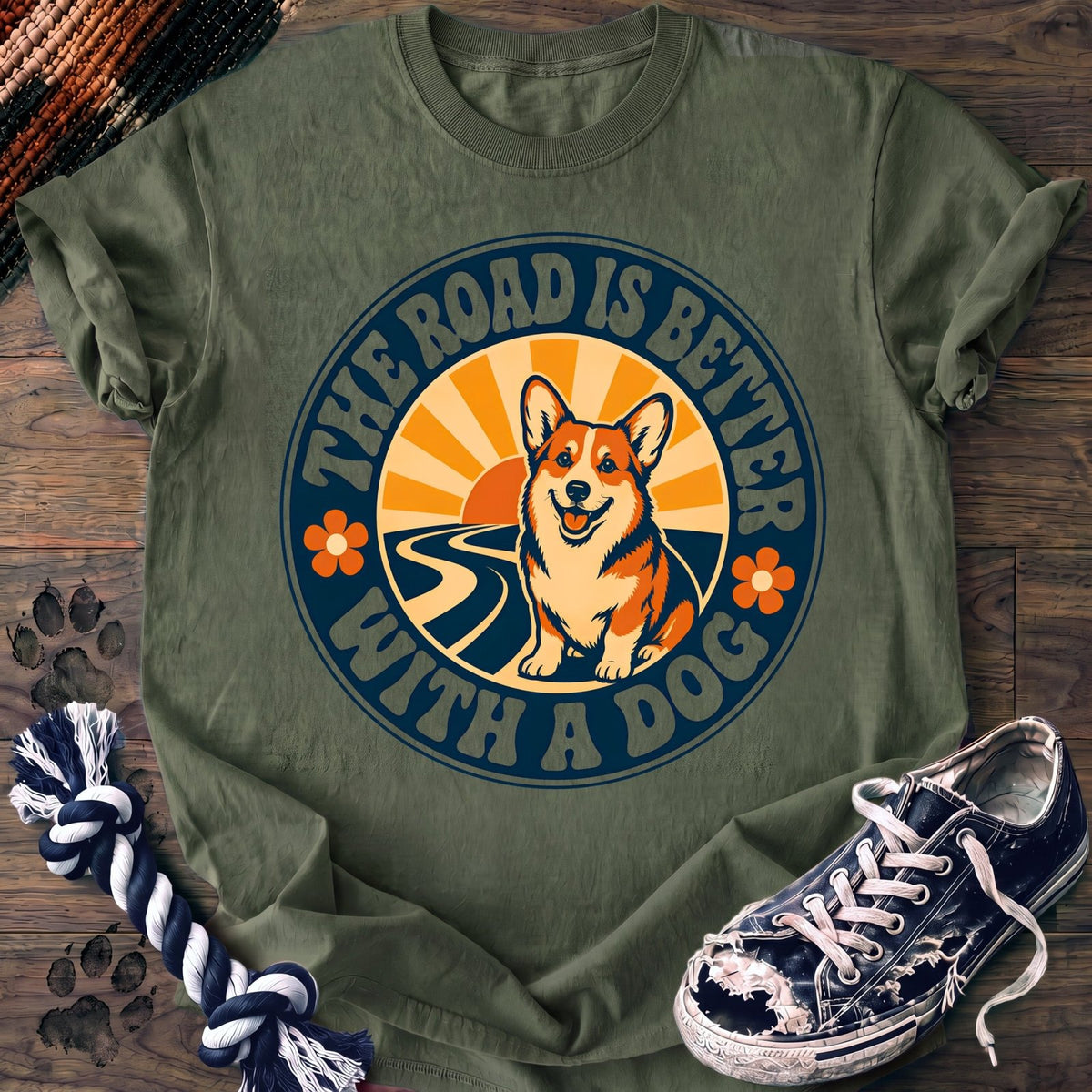 The Road Is Better With A Dog - Corgi - PAWSSION CLUB