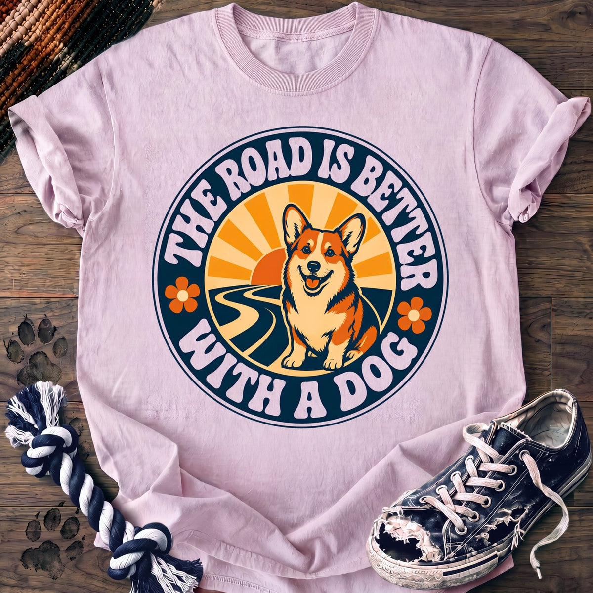 The Road Is Better With A Dog - Corgi - PAWSSION CLUB
