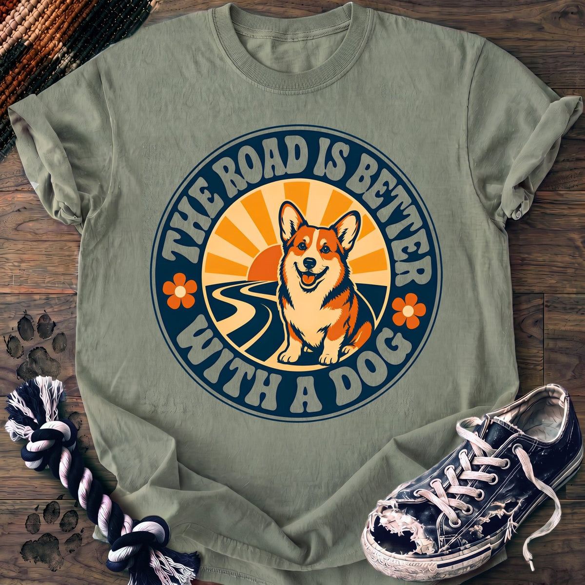 The Road Is Better With A Dog - Corgi - PAWSSION CLUB