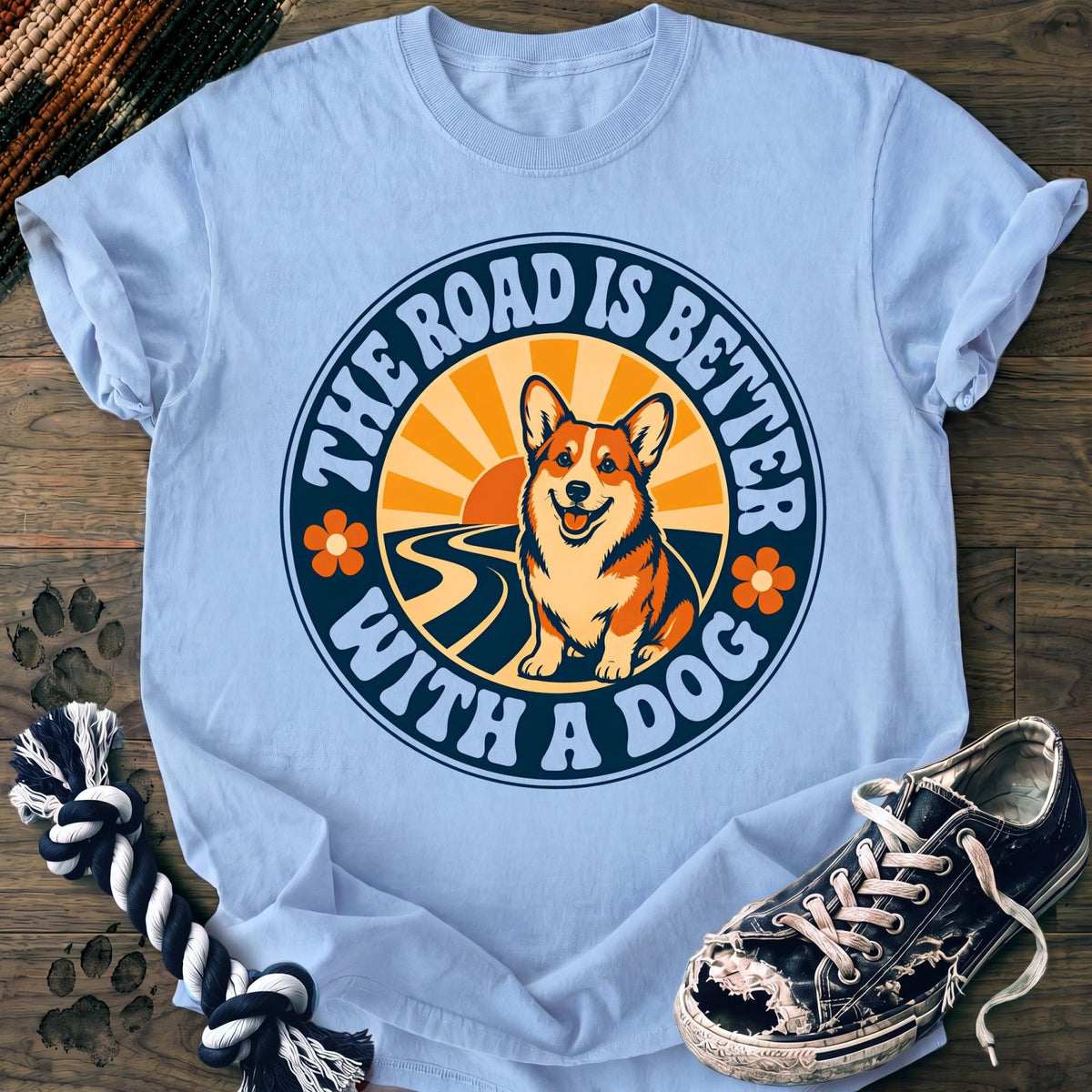 The Road Is Better With A Dog - Corgi - PAWSSION CLUB