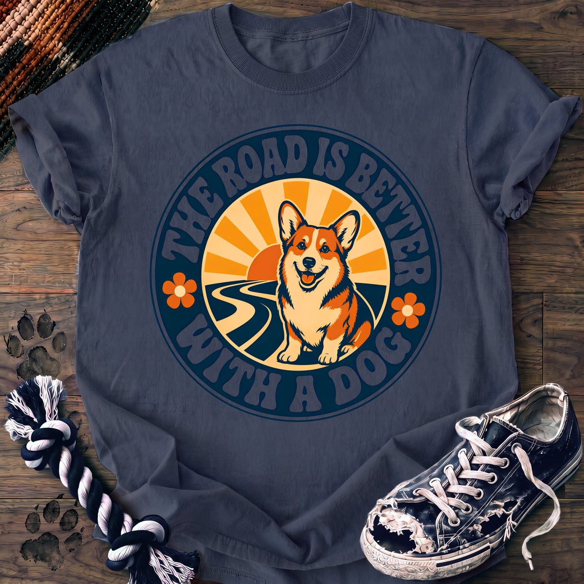 The Road Is Better With A Dog - Corgi - PAWSSION CLUB