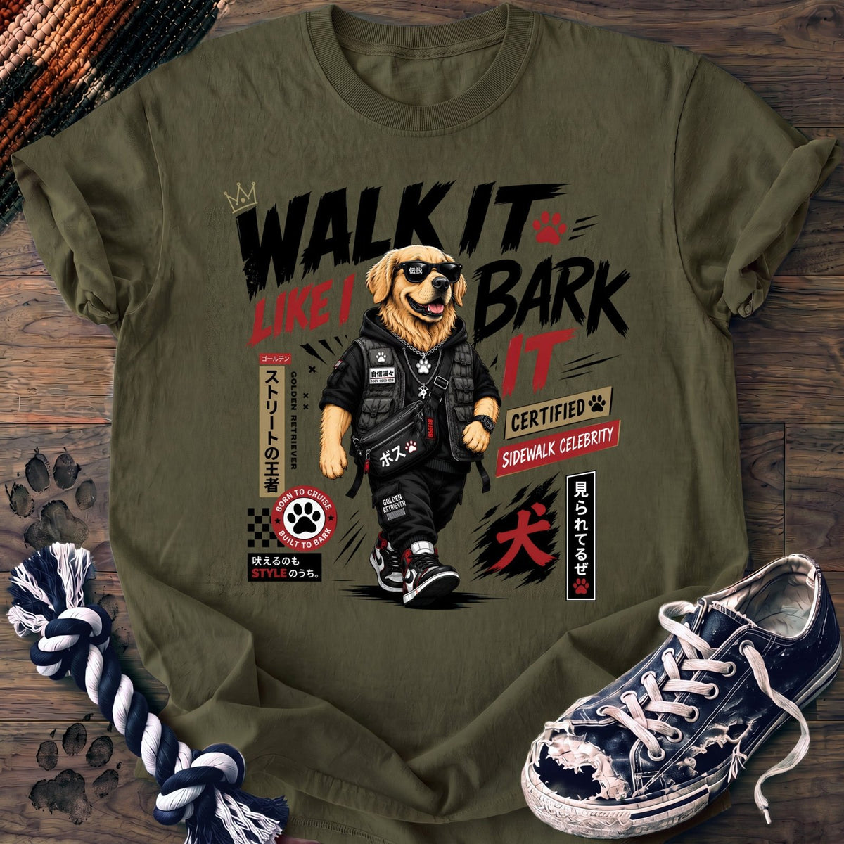 Walk It Like I Bark It - Golden Retriever - PAWSSION CLUB