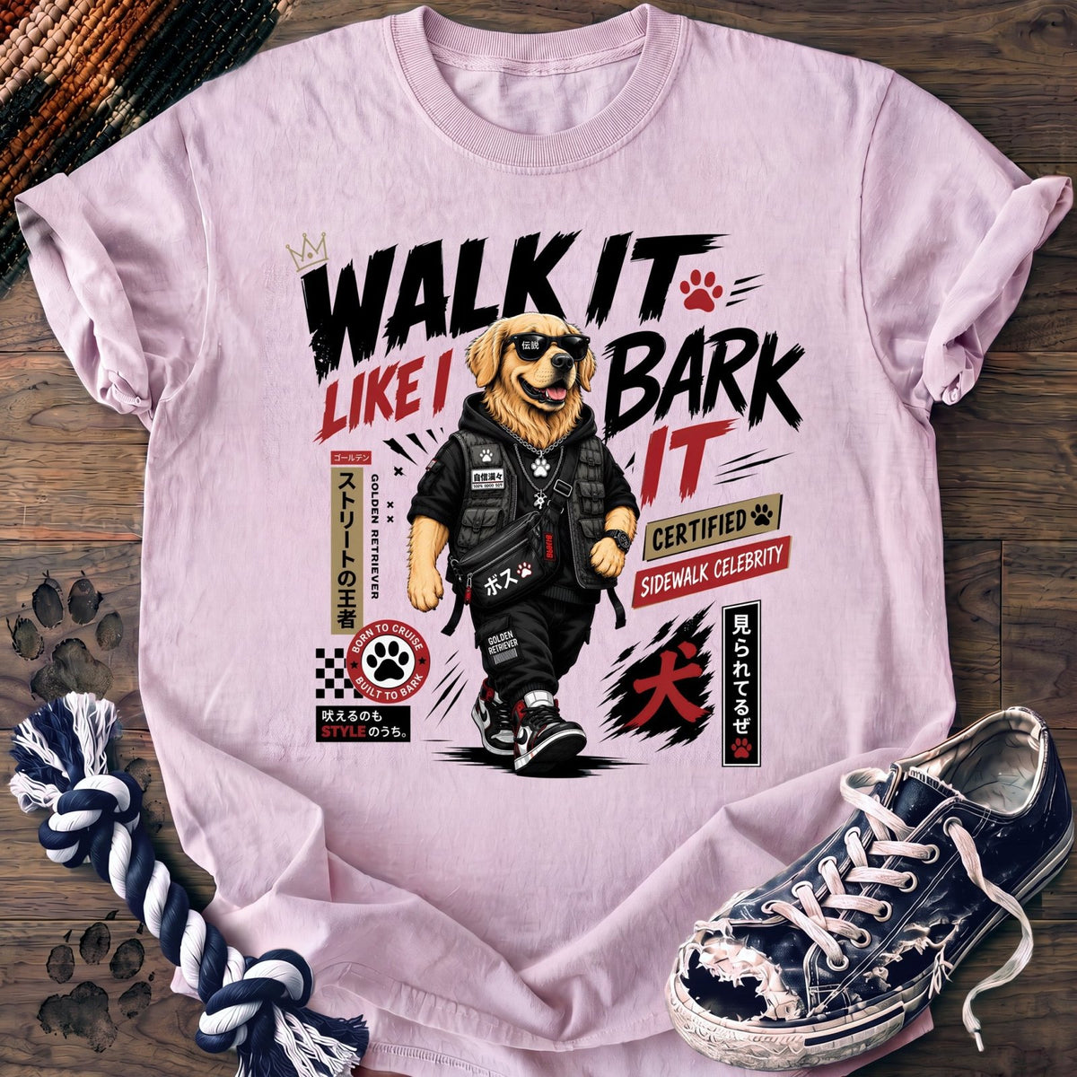 Walk It Like I Bark It - Golden Retriever - PAWSSION CLUB
