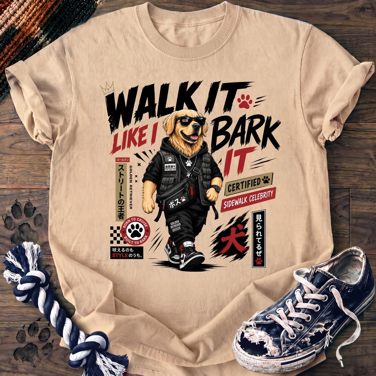 Walk It Like I Bark It - Golden Retriever - PAWSSION CLUB