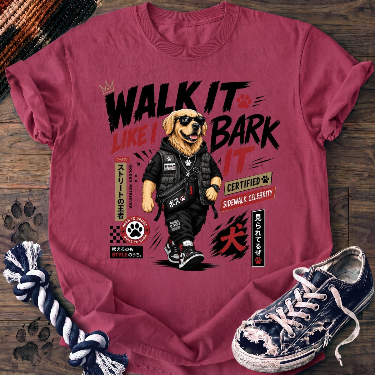 Walk It Like I Bark It - Golden Retriever - PAWSSION CLUB