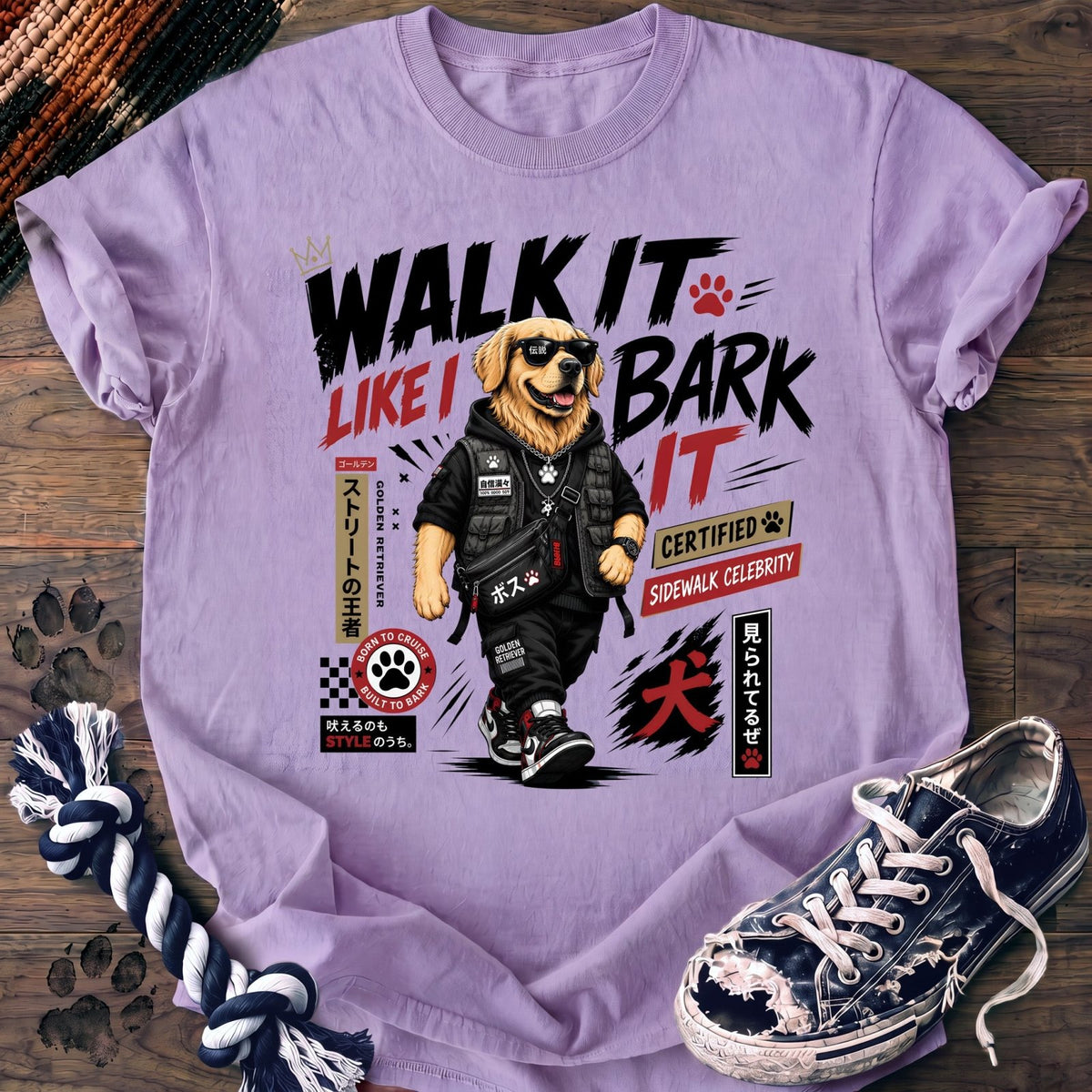 Walk It Like I Bark It - Golden Retriever - PAWSSION CLUB