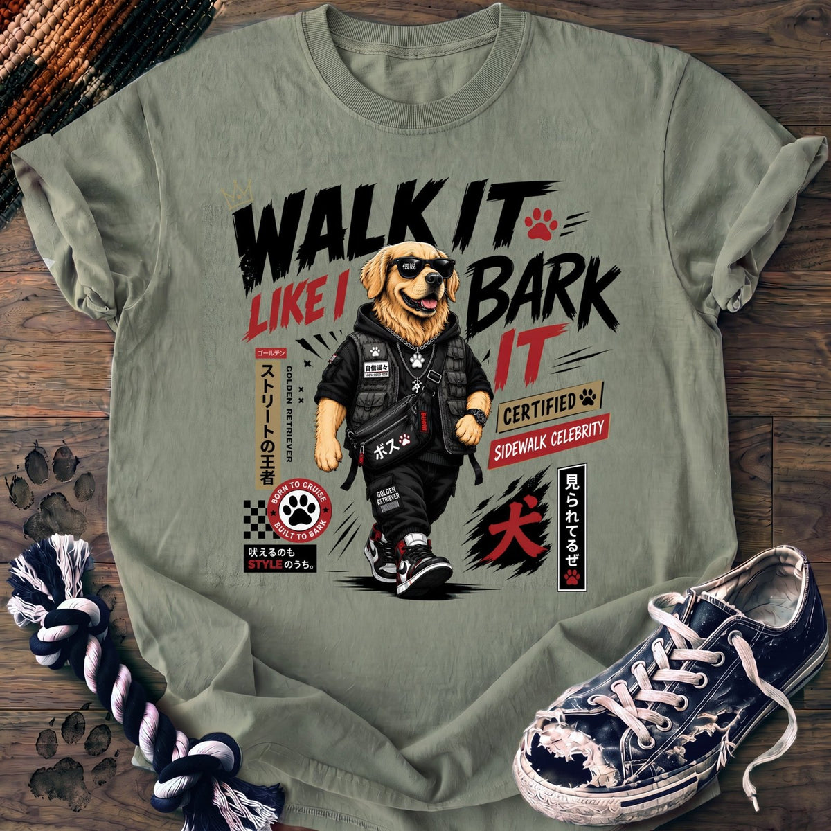 Walk It Like I Bark It - Golden Retriever - PAWSSION CLUB