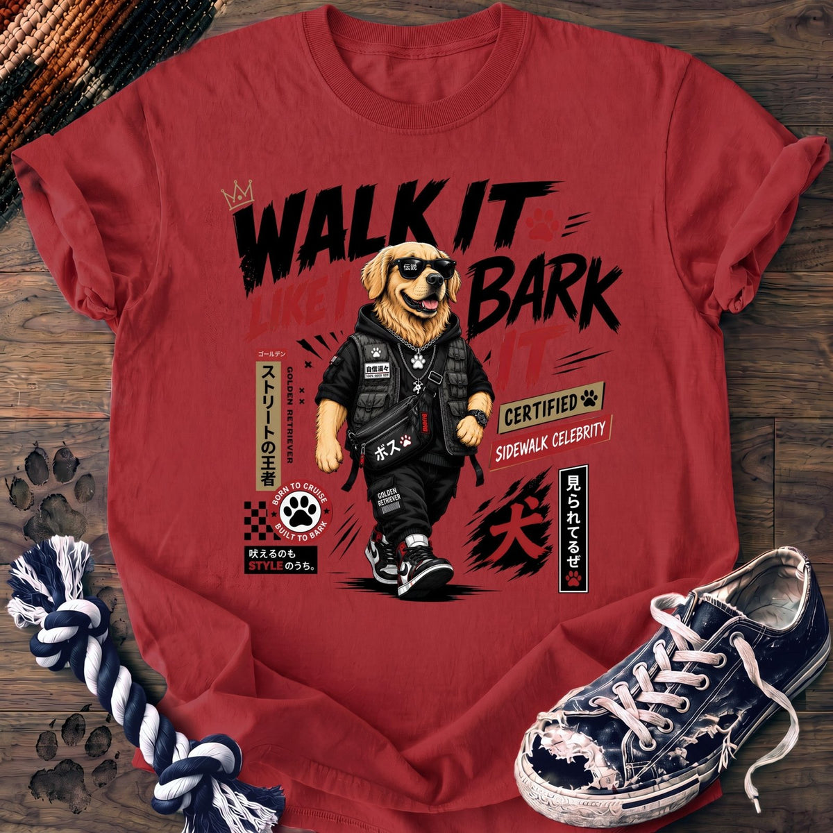 Walk It Like I Bark It - Golden Retriever - PAWSSION CLUB