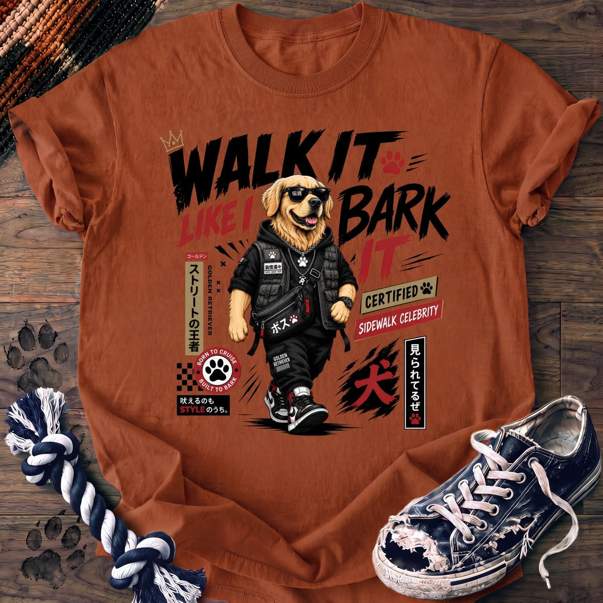 Walk It Like I Bark It - Golden Retriever - PAWSSION CLUB