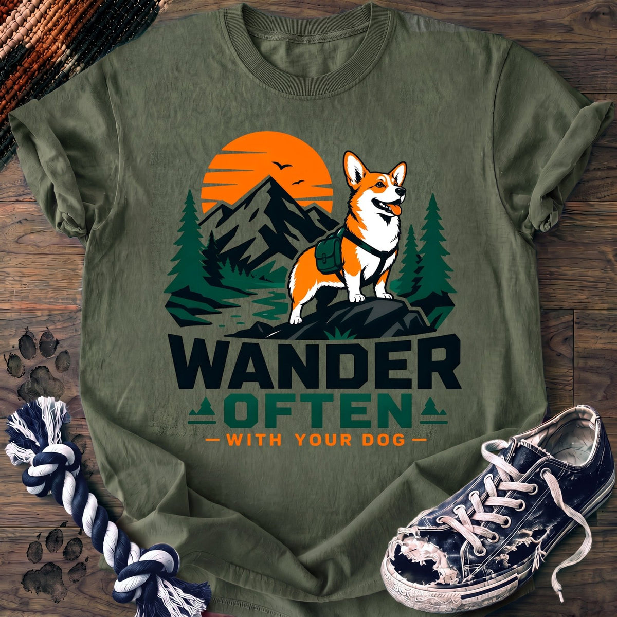 Wander Often With Your Dog - Corgi - PAWSSION CLUB