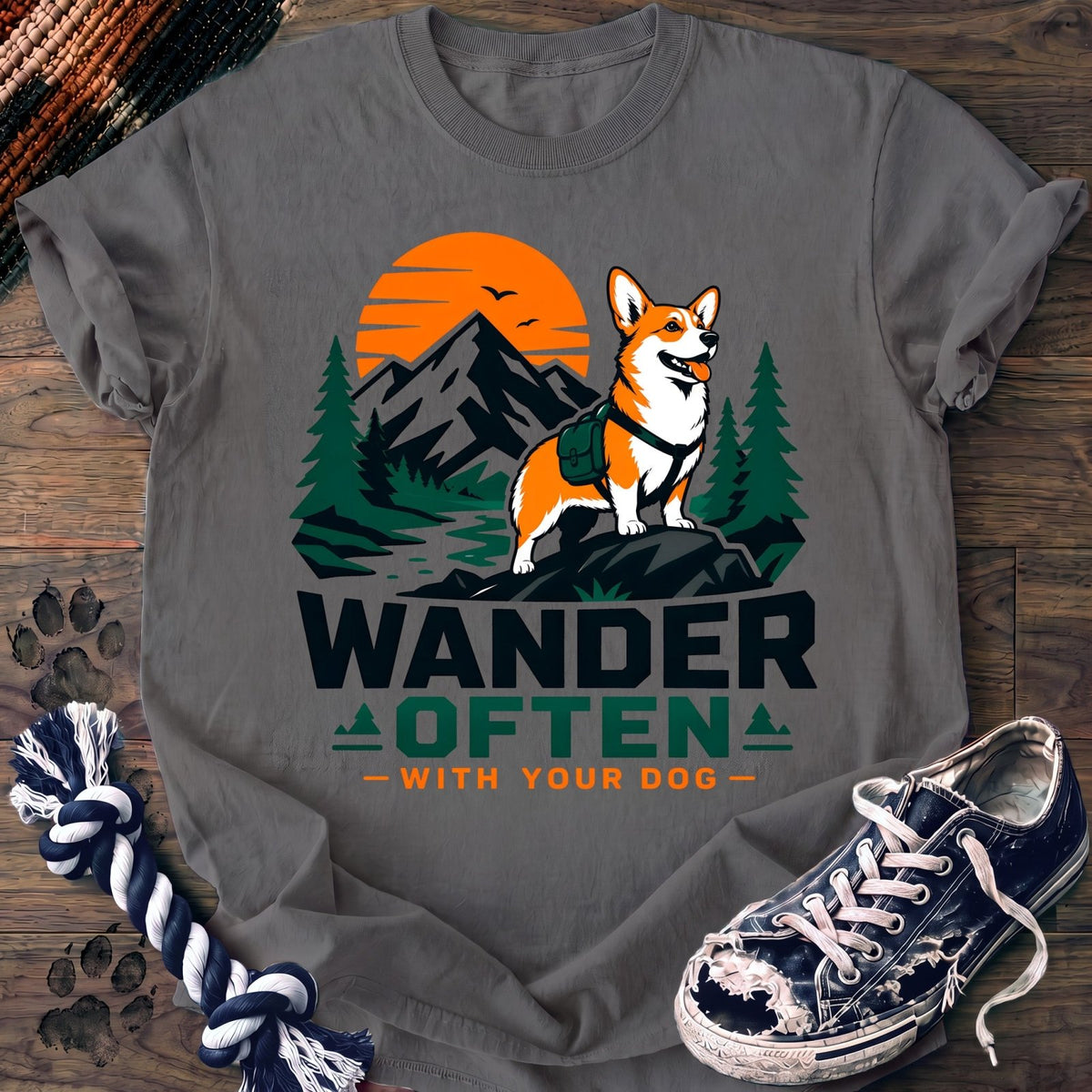 Wander Often With Your Dog - Corgi - PAWSSION CLUB