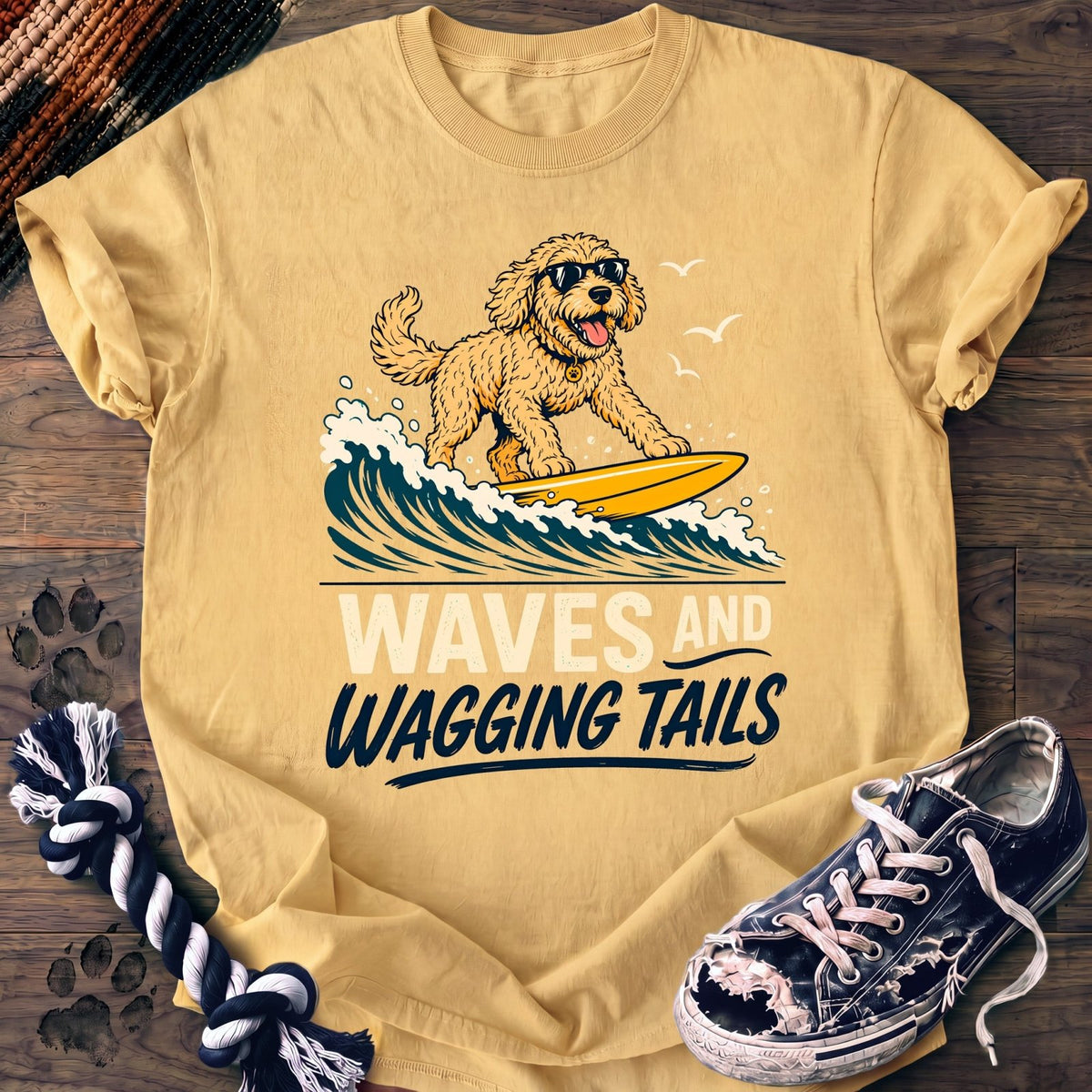 Waves And Wagging Tails - Goldendoodle - PAWSSION CLUB