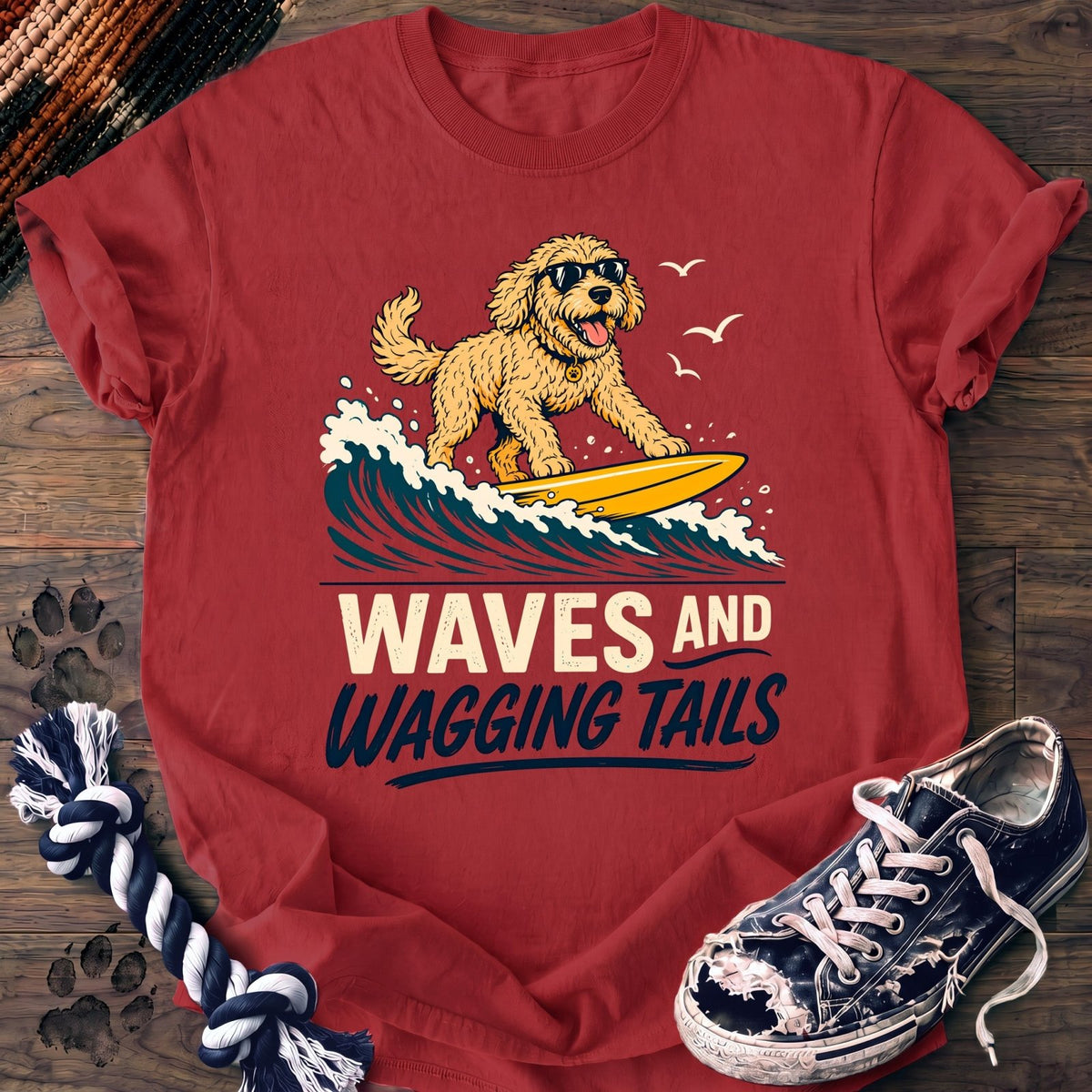 Waves And Wagging Tails - Goldendoodle - PAWSSION CLUB