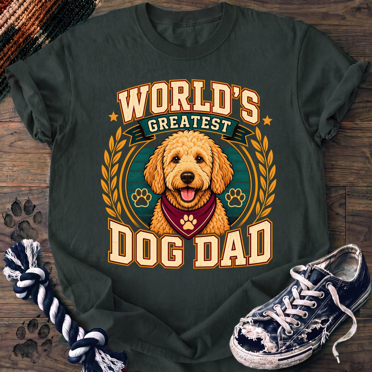 Worlds Greatest Dog Dad - Goldendoodle - PAWSSION CLUB