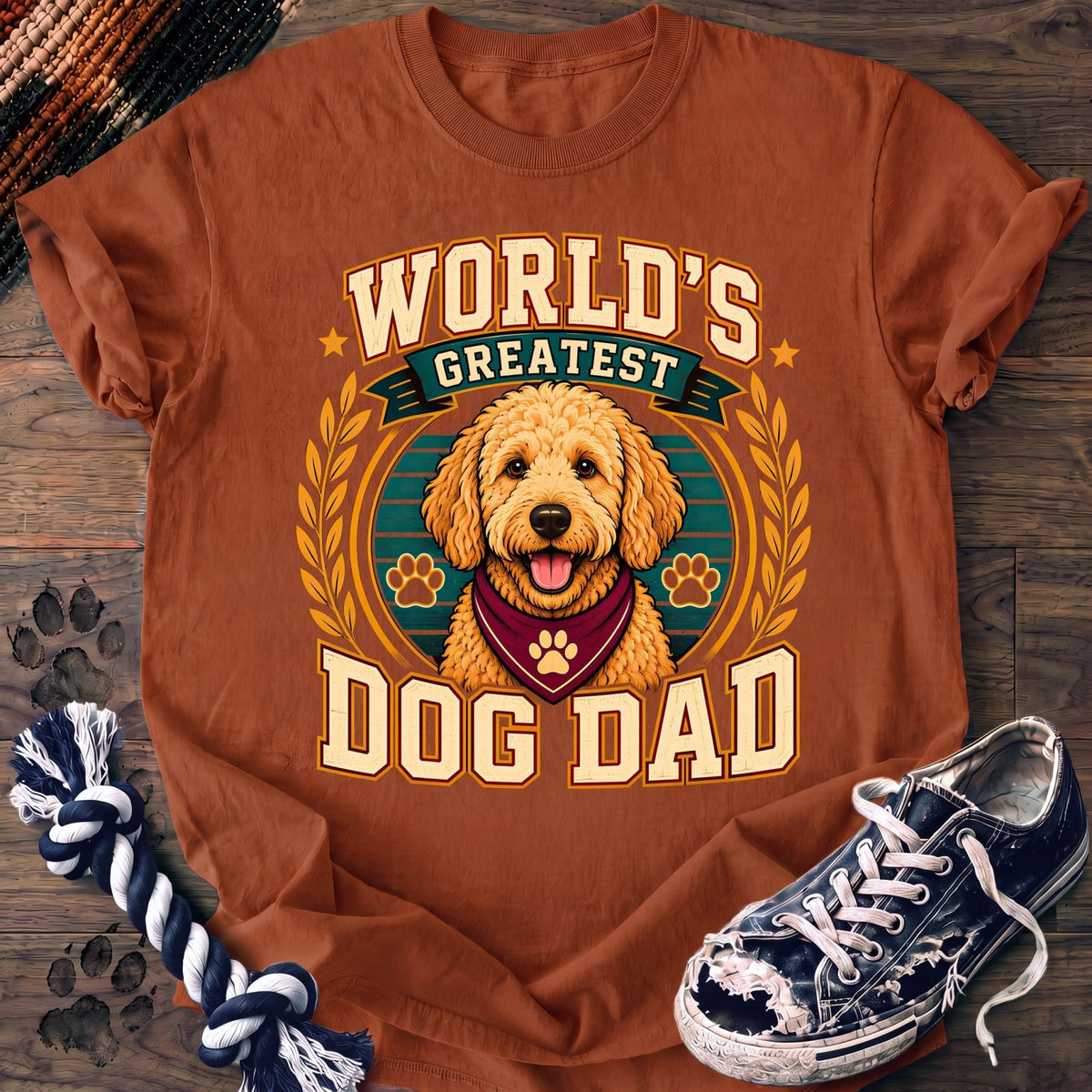 Worlds Greatest Dog Dad - Goldendoodle - PAWSSION CLUB
