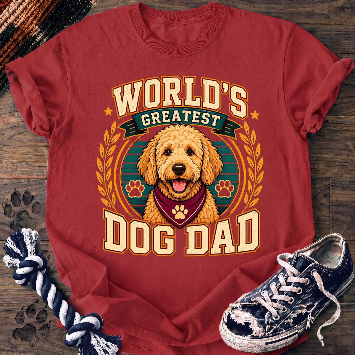 Worlds Greatest Dog Dad - Goldendoodle - PAWSSION CLUB