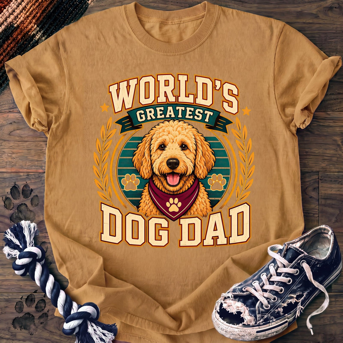 Worlds Greatest Dog Dad - Goldendoodle - PAWSSION CLUB