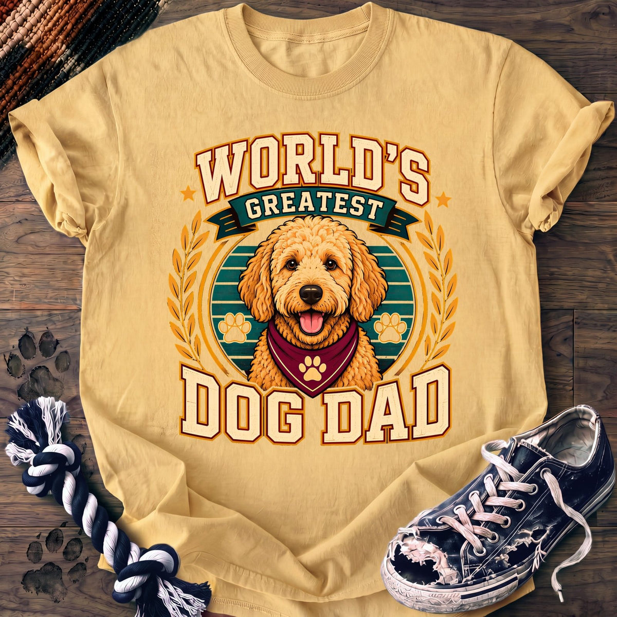 Worlds Greatest Dog Dad - Goldendoodle - PAWSSION CLUB