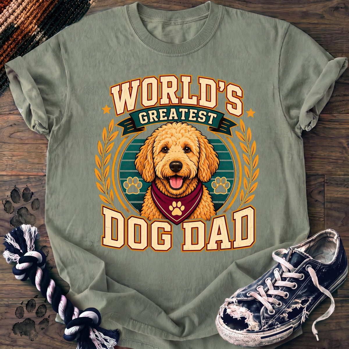 Worlds Greatest Dog Dad - Goldendoodle - PAWSSION CLUB